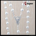 6mm White Pearl beads Catholic Rosary